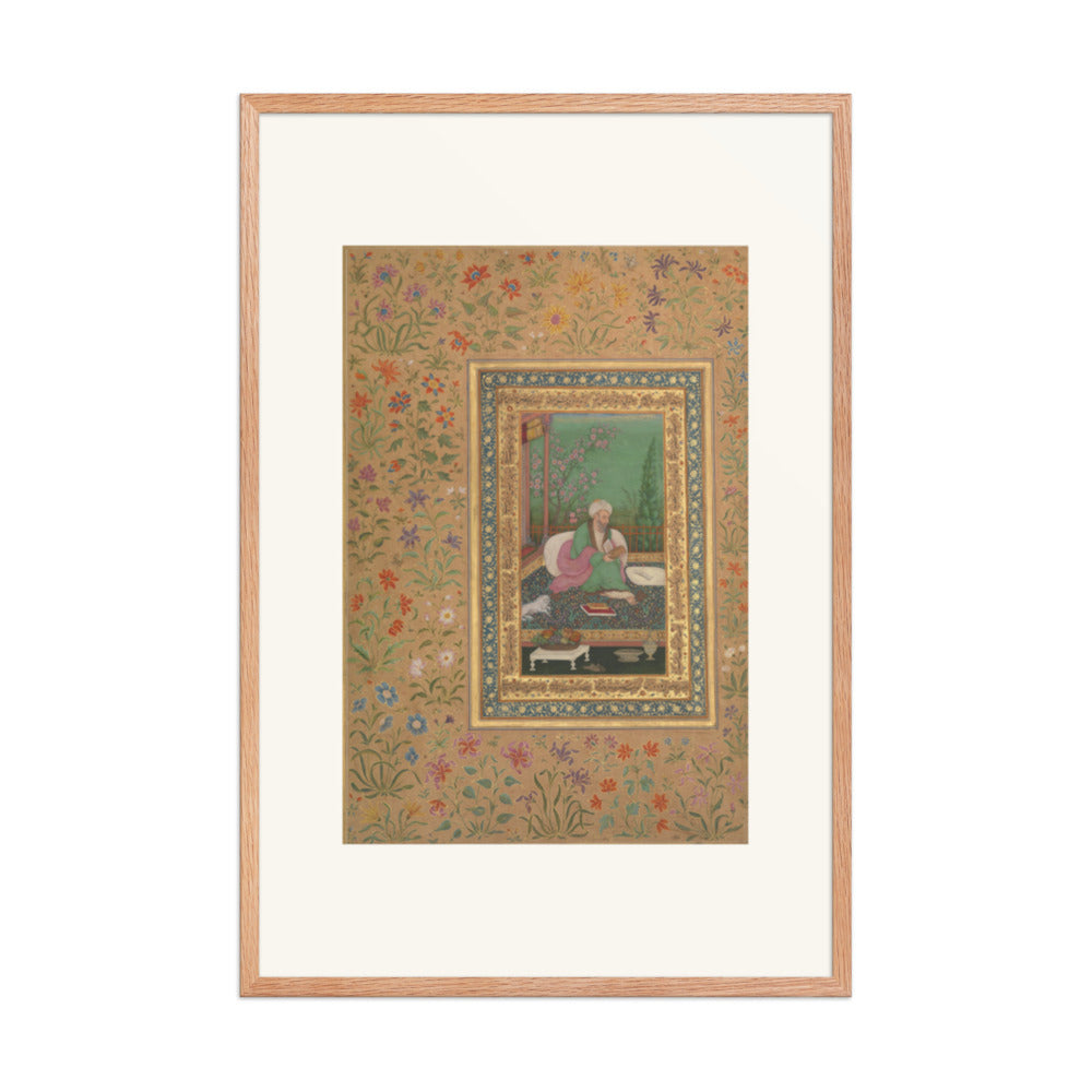 Haji Husain Bukhari — Folio from the Shah Jahan Album | Restored Mughal Wall Art — view 9