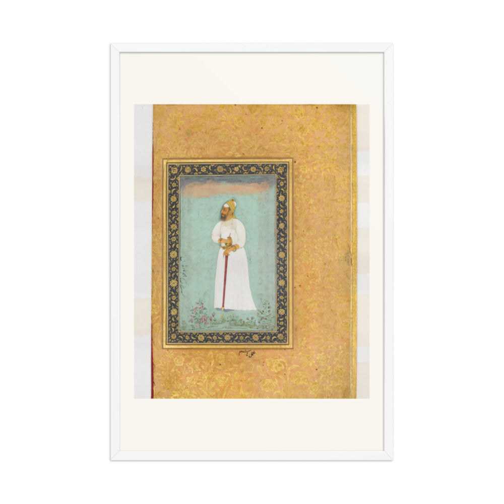 Portrait of Ibrahim 'Adil Shah II of Bijapur | Restored Mughal Wall Art — view 10