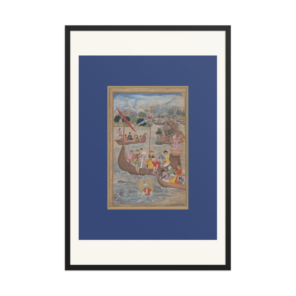 Alexander Lowered into the Sea — Folio from the Khamsa of Amir Khusrau Dihlavi — view 8