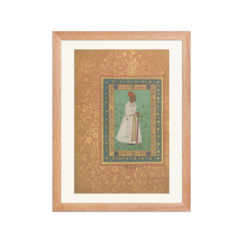 Portrait of Jadun Rai Deccani | Restored Mughal Wall Art — view 4