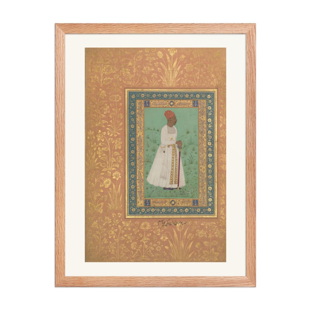 Portrait of Jadun Rai Deccani | Restored Mughal Wall Art — view 3