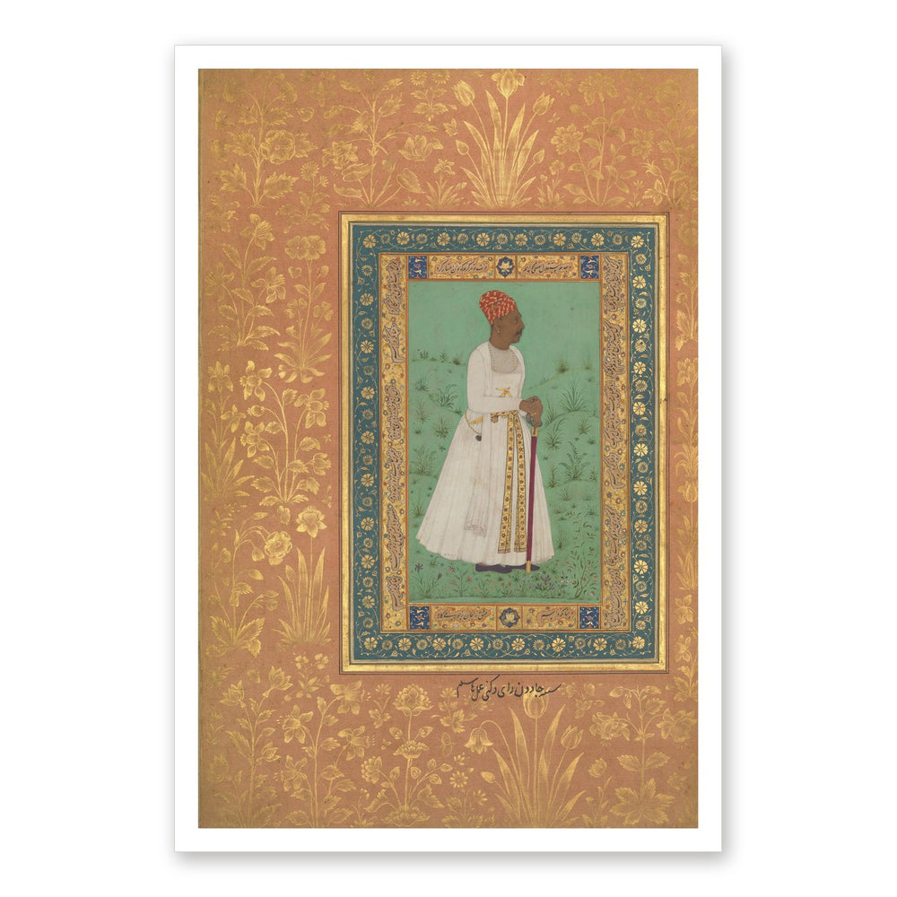 Portrait of Jadun Rai Deccani | Restored Mughal Wall Art — view 7
