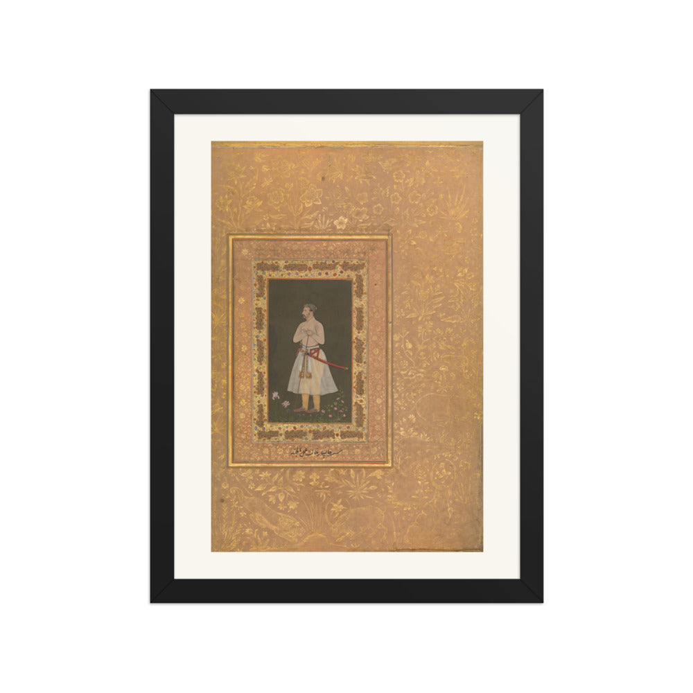 Portrait of Jahangir Beg, Jansipar Khan | Restored Mughal Wall Art — view 2