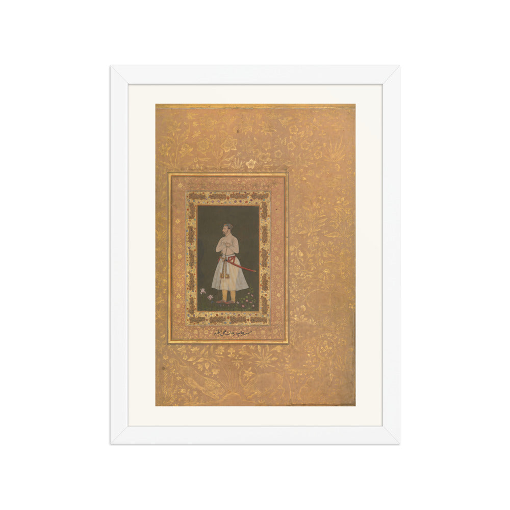 Portrait of Jahangir Beg, Jansipar Khan | Restored Mughal Wall Art — view 6