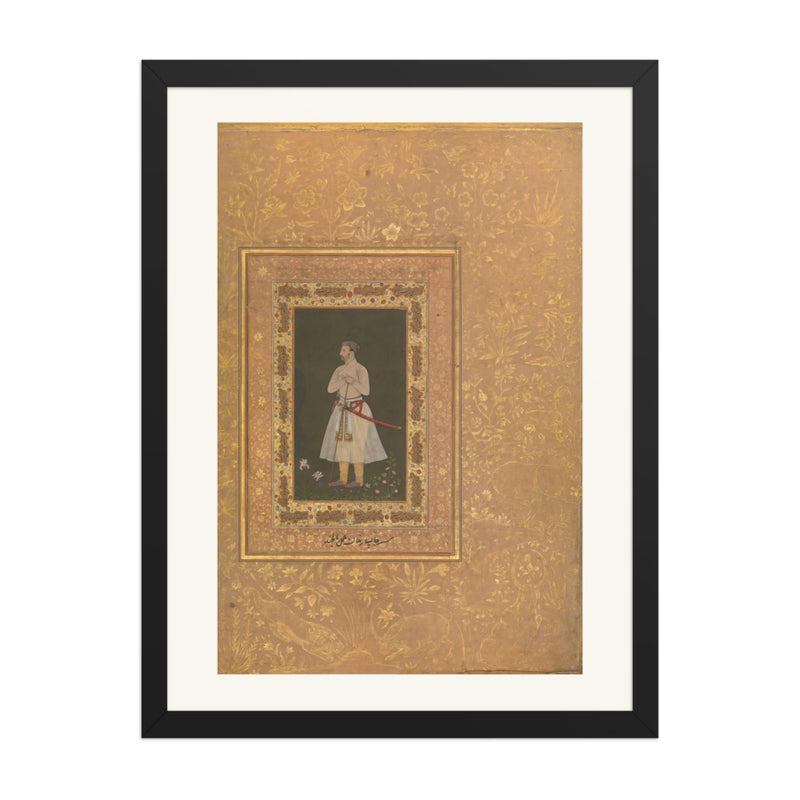 Portrait of Jahangir Beg, Jansipar Khan | Restored Mughal Wall Art