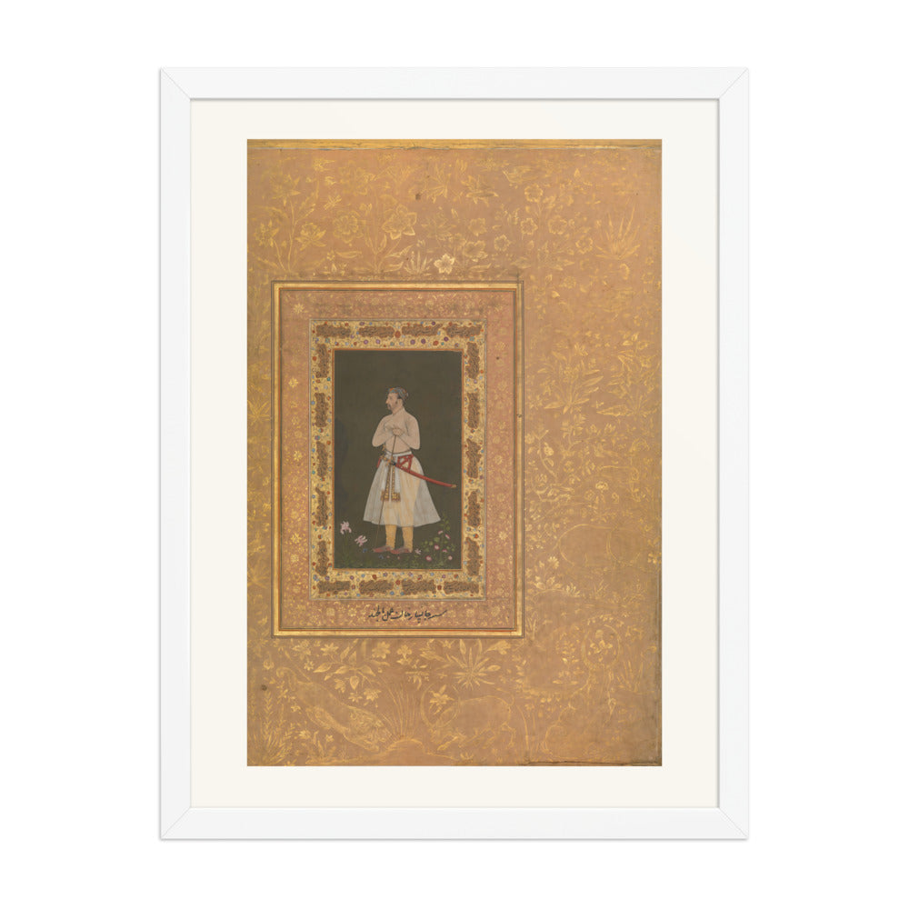 Portrait of Jahangir Beg, Jansipar Khan | Restored Mughal Wall Art — view 5