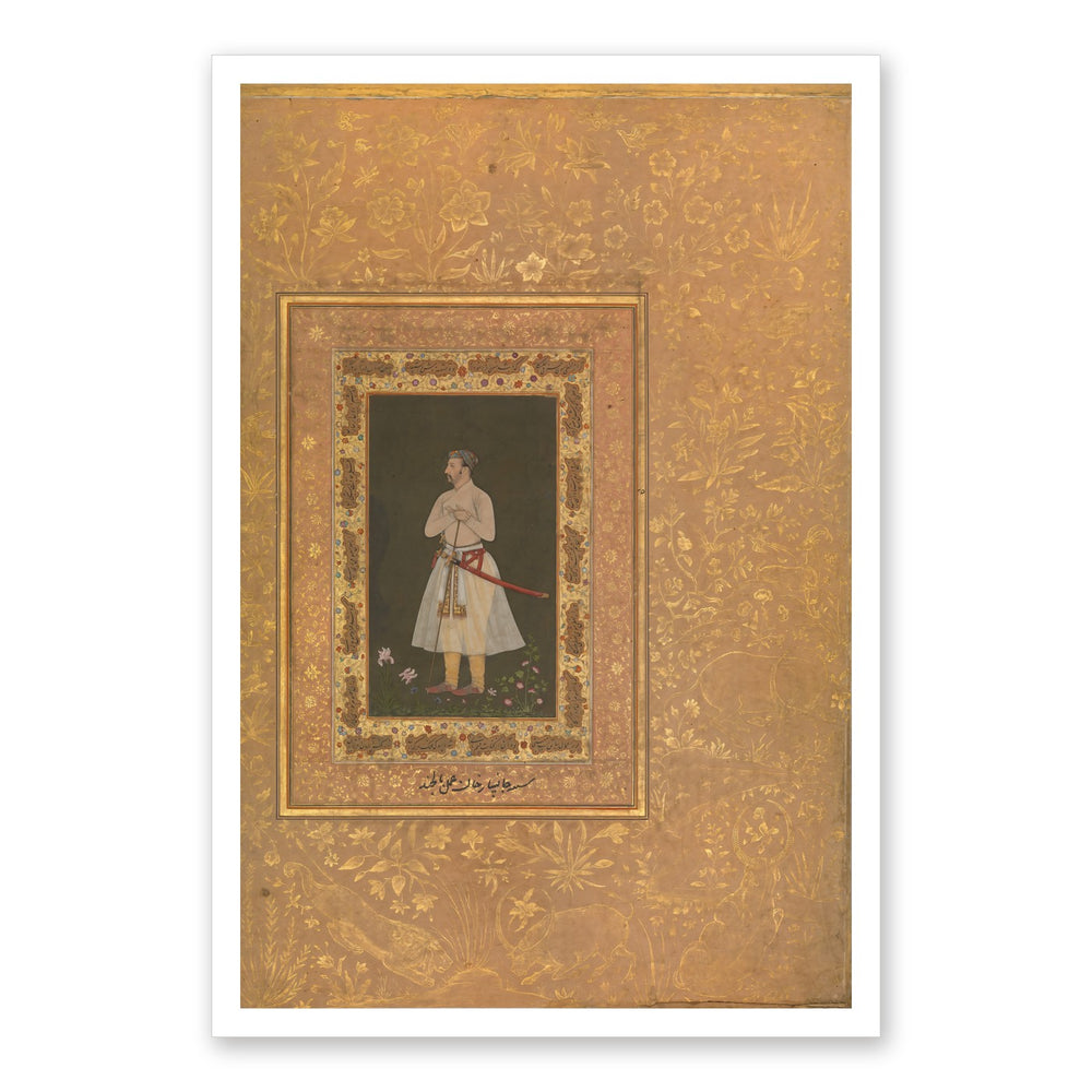 Portrait of Jahangir Beg, Jansipar Khan | Restored Mughal Wall Art — view 7