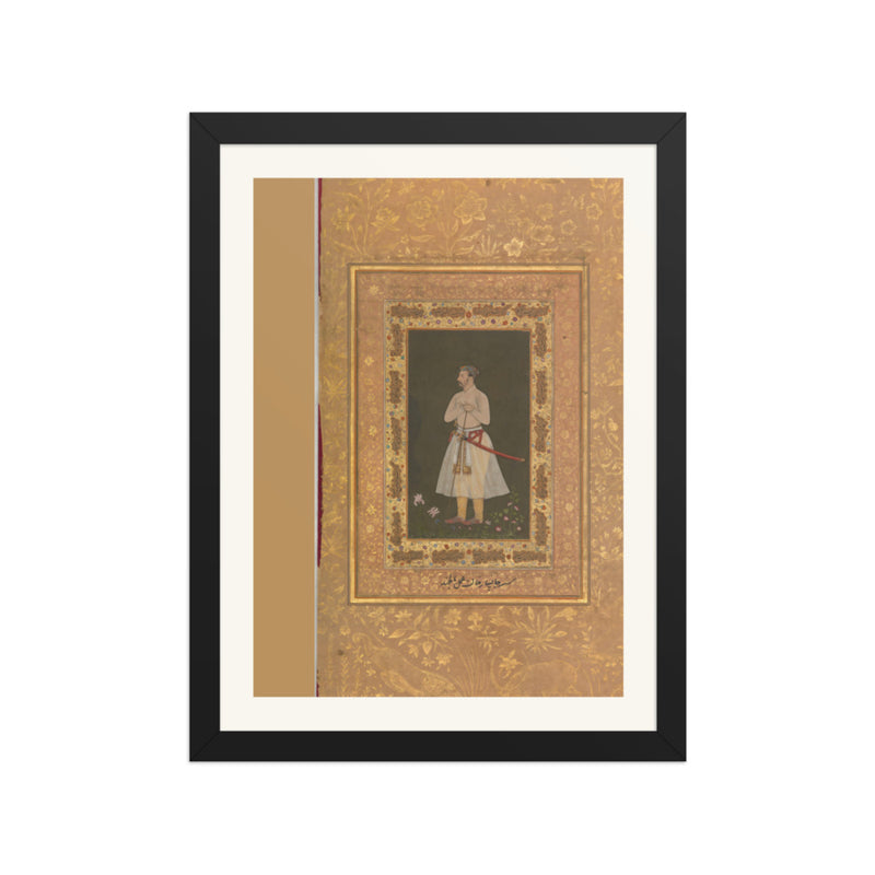 Portrait of Jahangir Beg, Jansipar Khan | Restored Mughal Wall Art