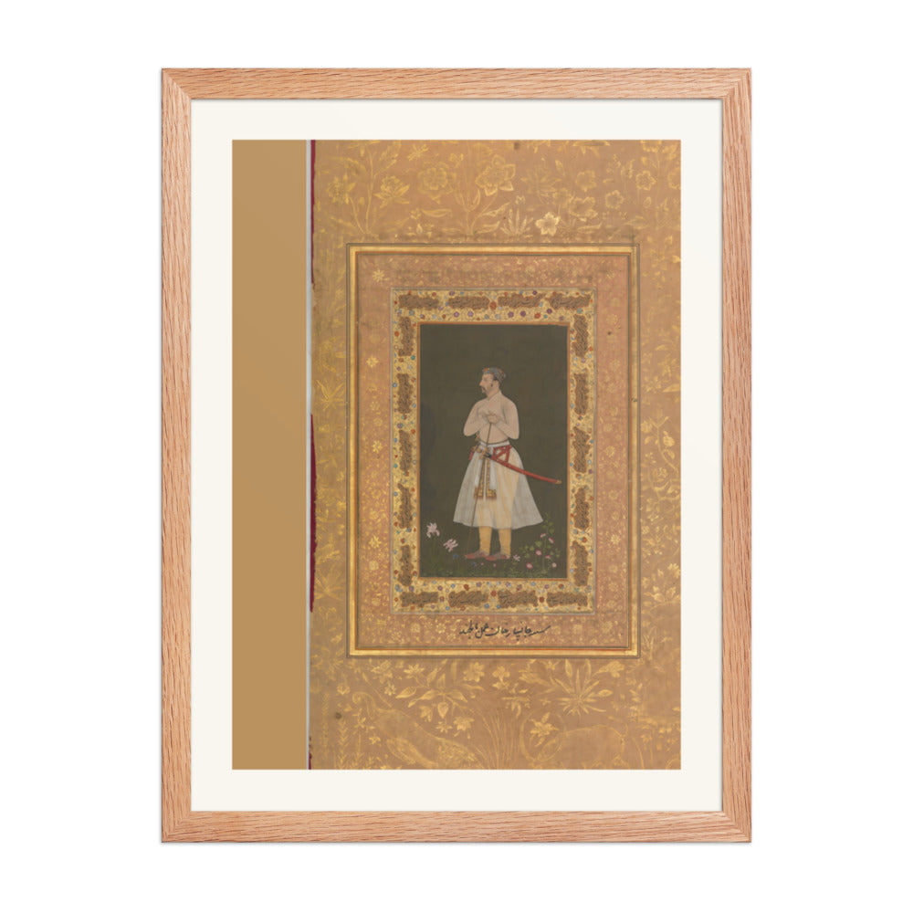 Portrait of Jahangir Beg, Jansipar Khan | Restored Mughal Wall Art — view 5