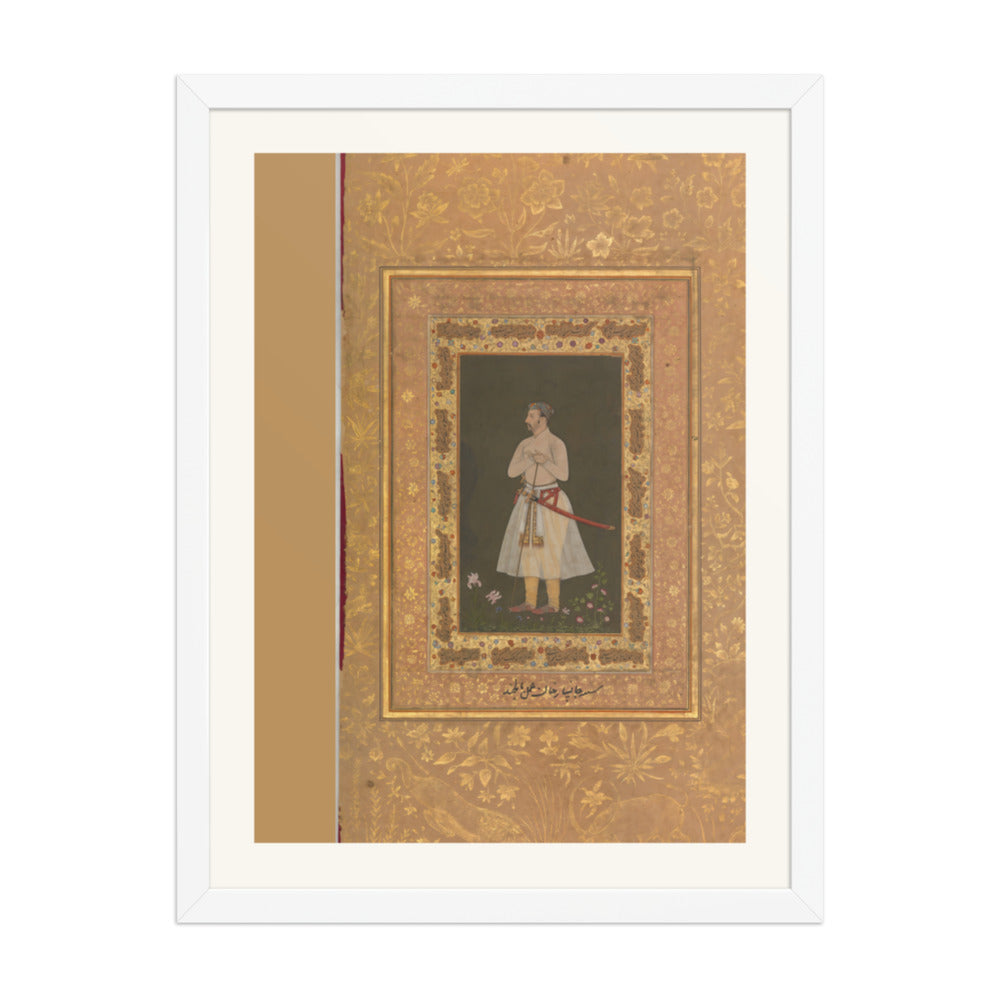 Portrait of Jahangir Beg, Jansipar Khan | Restored Mughal Wall Art — view 6
