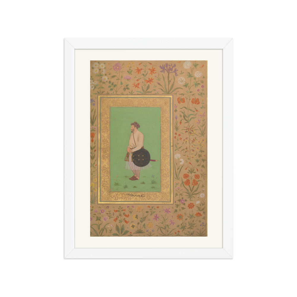 Portrait of Khan Dauran Bahadur Nusrat Jang | Restored Mughal Wall Art — view 6