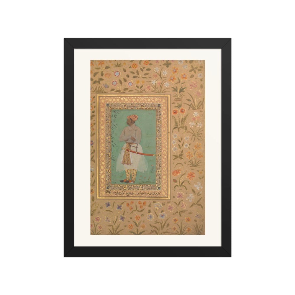 Portrait of Maharaja Bhim Kanwar | Restored Mughal Wall Art — view 2