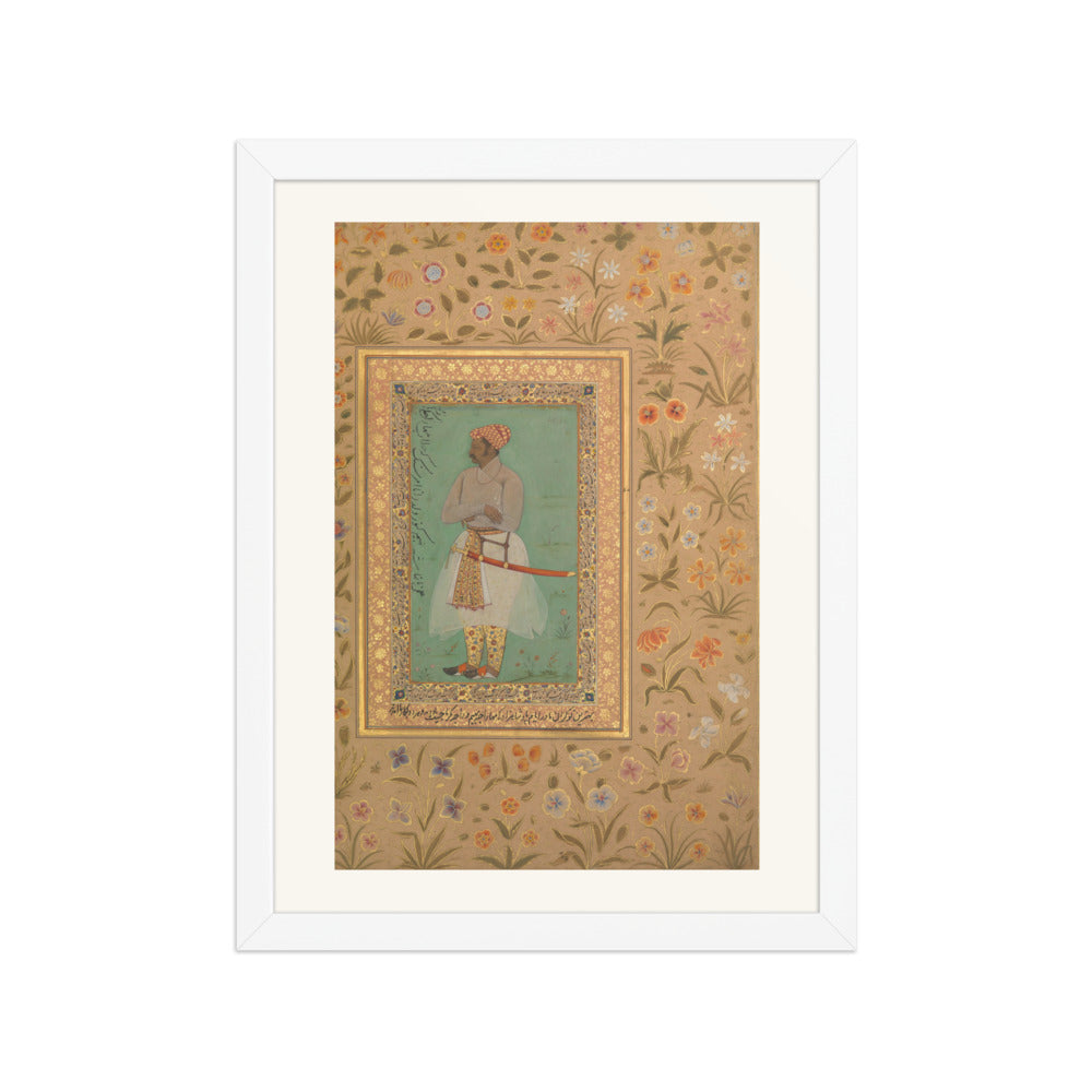 Portrait of Maharaja Bhim Kanwar | Restored Mughal Wall Art — view 6