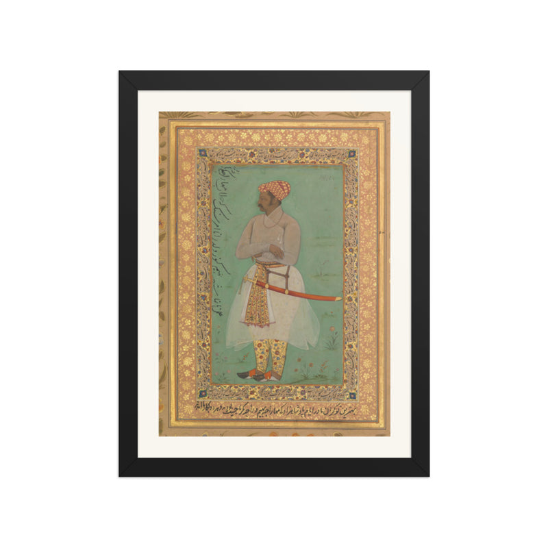 Portrait of Maharaja Bhim Kanwar | Restored Mughal Wall Art
