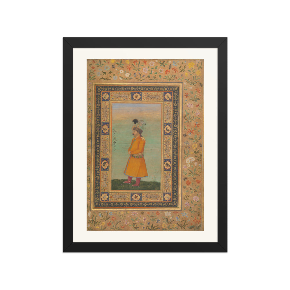 Portrait of Muhammad 'Ali Beg | Restored Mughal Wall Art — view 2