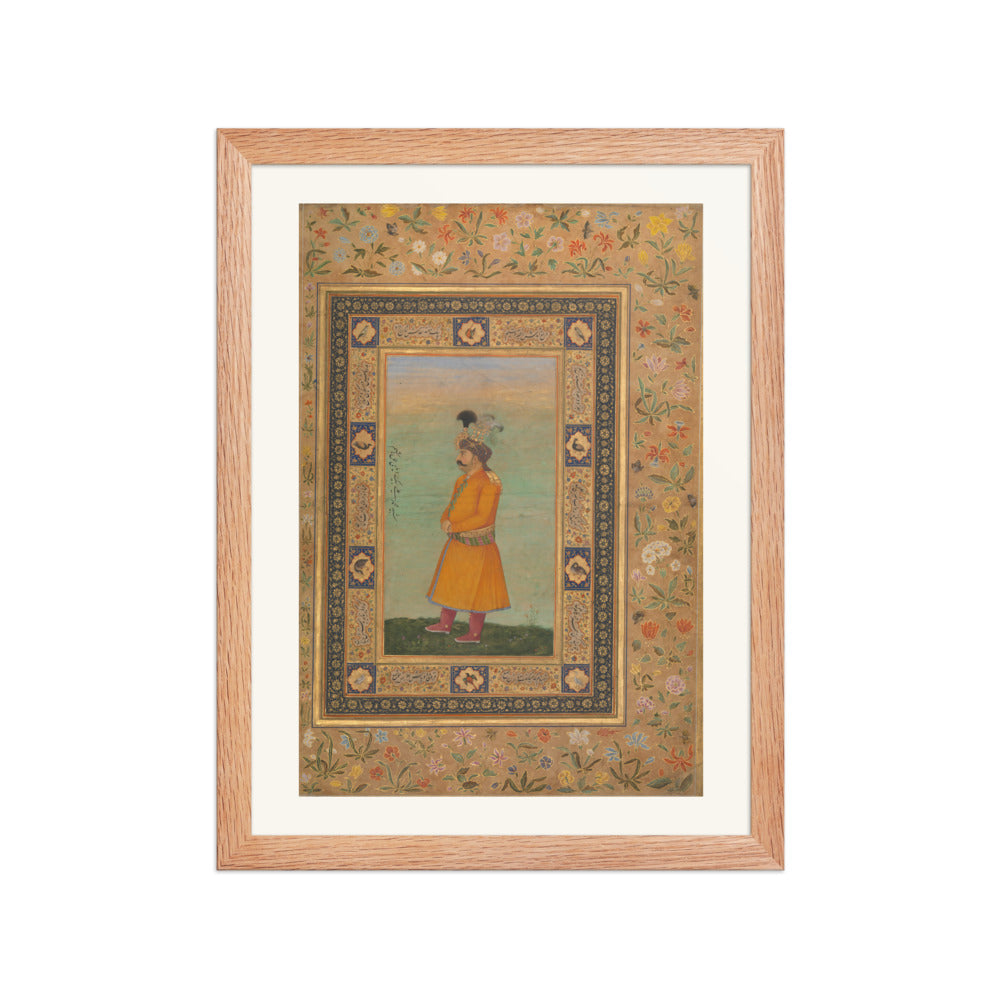 Portrait of Muhammad 'Ali Beg | Restored Mughal Wall Art — view 4