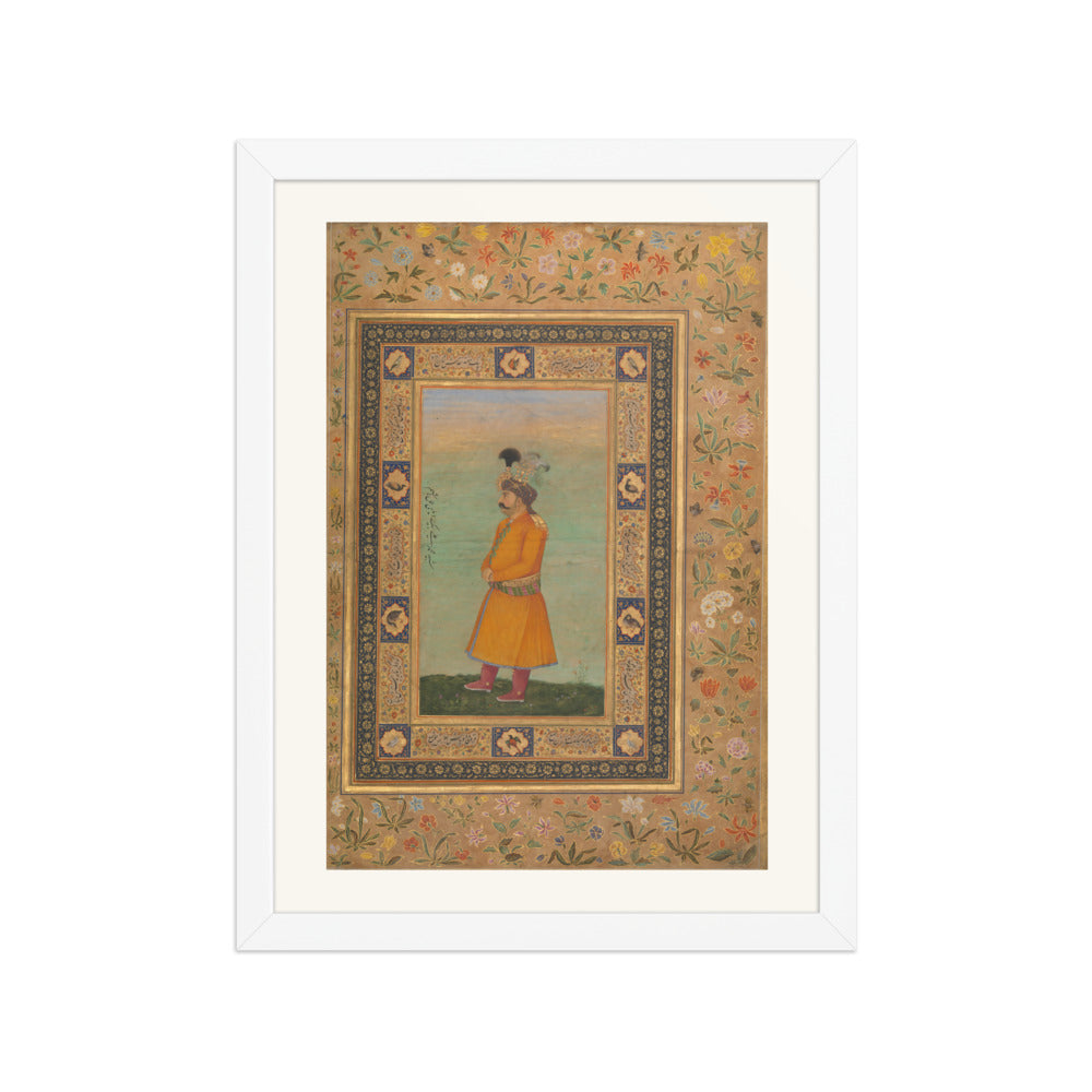Portrait of Muhammad 'Ali Beg | Restored Mughal Wall Art — view 6