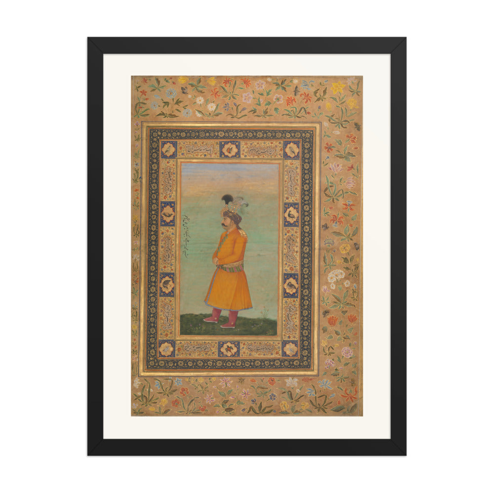 Portrait of Muhammad 'Ali Beg | Restored Mughal Wall Art — view 1