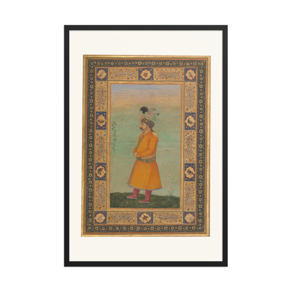 Portrait of Muhammad 'Ali Beg | Restored Mughal Wall Art — view 7