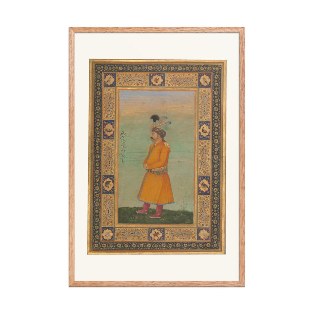 Portrait of Muhammad 'Ali Beg | Restored Mughal Wall Art — view 8