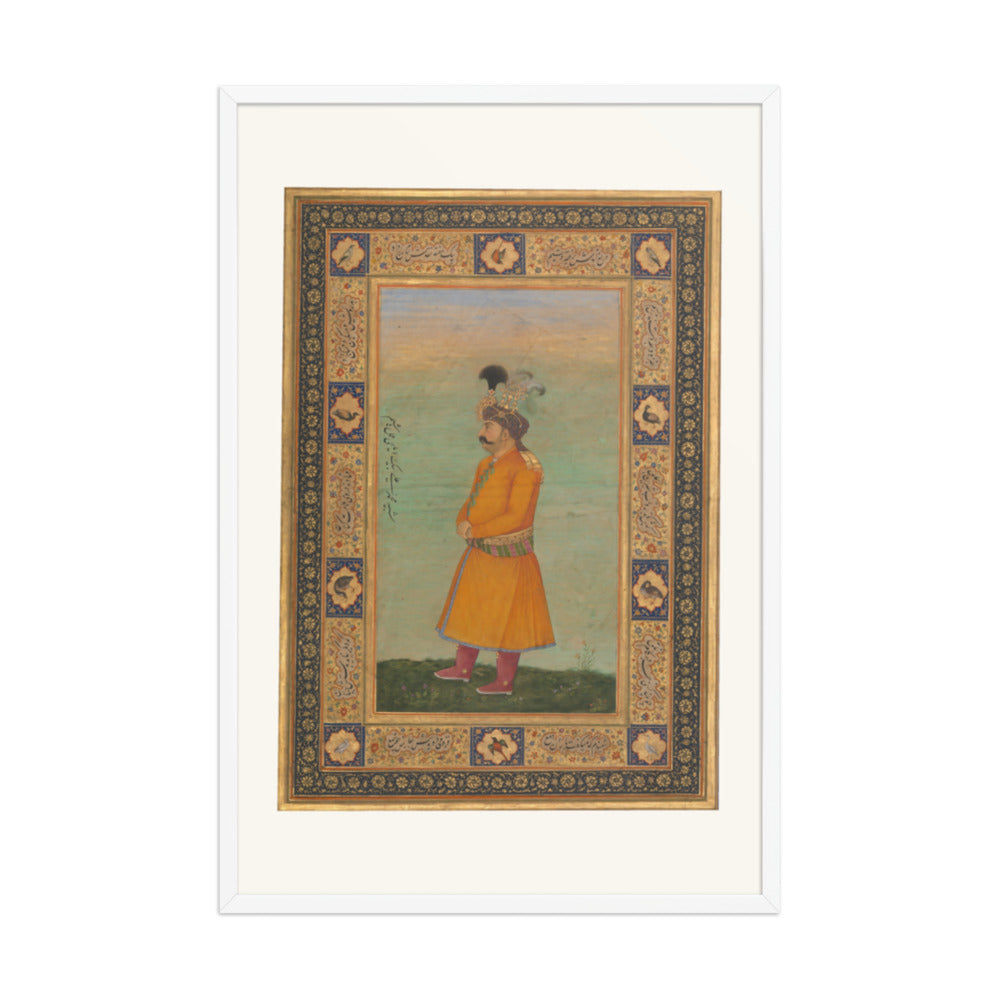 Portrait of Muhammad 'Ali Beg | Restored Mughal Wall Art — view 9