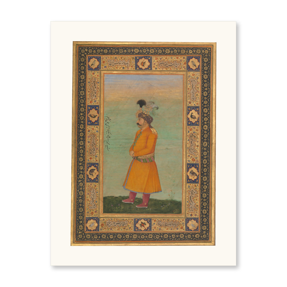 Portrait of Muhammad 'Ali Beg | Restored Mughal Wall Art — view 10