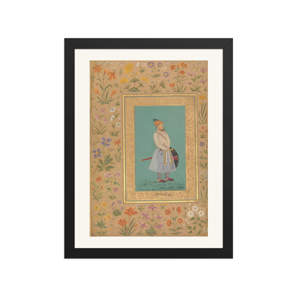 Portrait of Qilich Khan Turani | Restored Mughal Wall Art — view 2