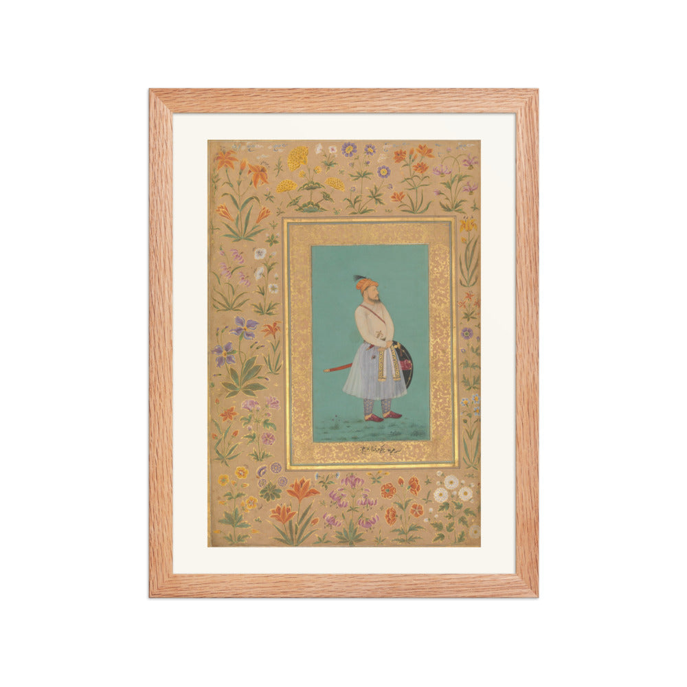 Portrait of Qilich Khan Turani | Restored Mughal Wall Art — view 4