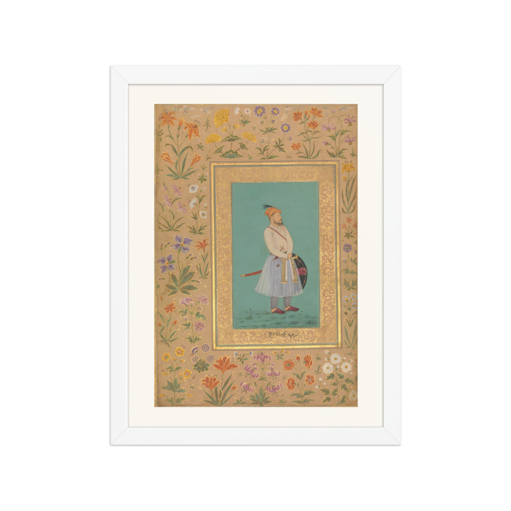 Portrait of Qilich Khan Turani | Restored Mughal Wall Art — view 6