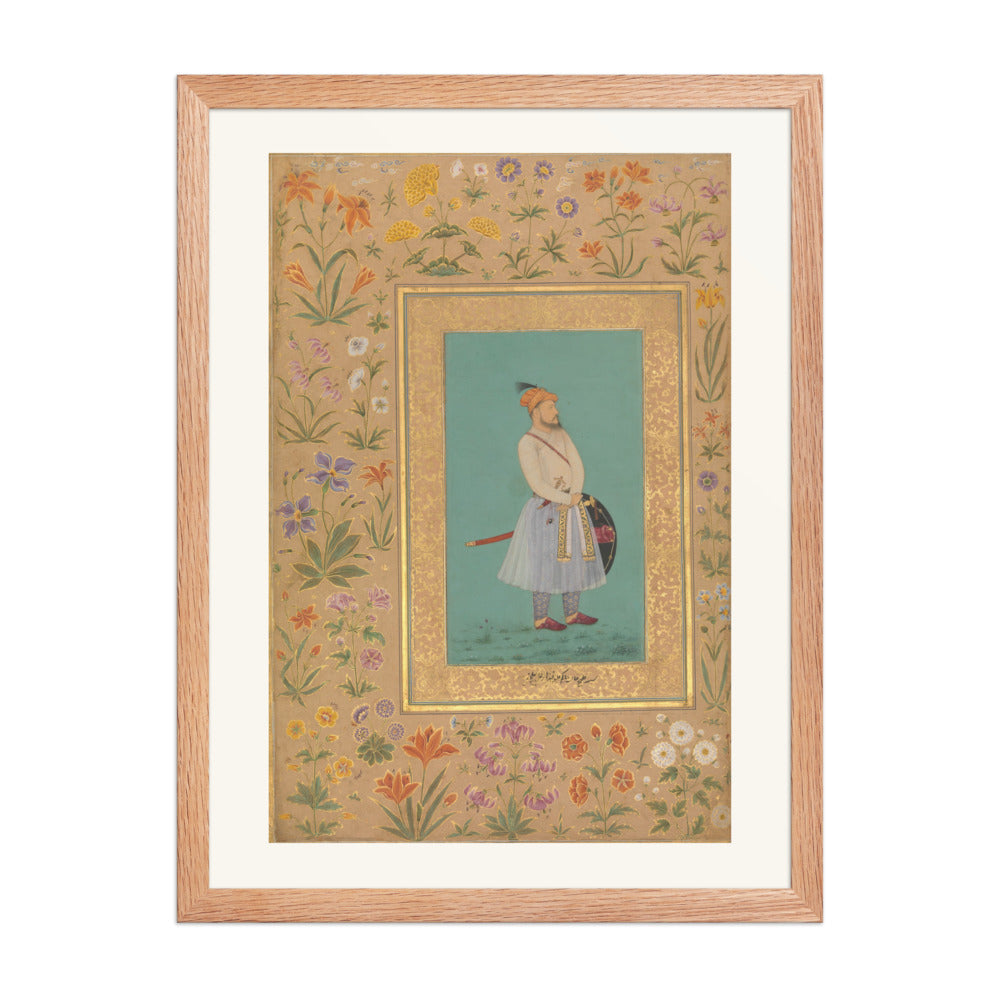 Portrait of Qilich Khan Turani | Restored Mughal Wall Art — view 3