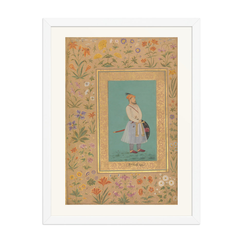 Portrait of Qilich Khan Turani | Restored Mughal Wall Art — view 5