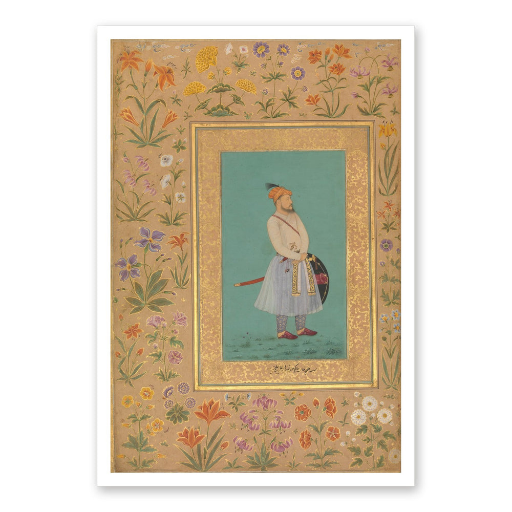 Portrait of Qilich Khan Turani | Restored Mughal Wall Art — view 7