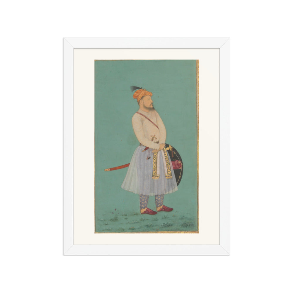Portrait of Qilich Khan Turani | Restored Mughal Wall Art — view 3