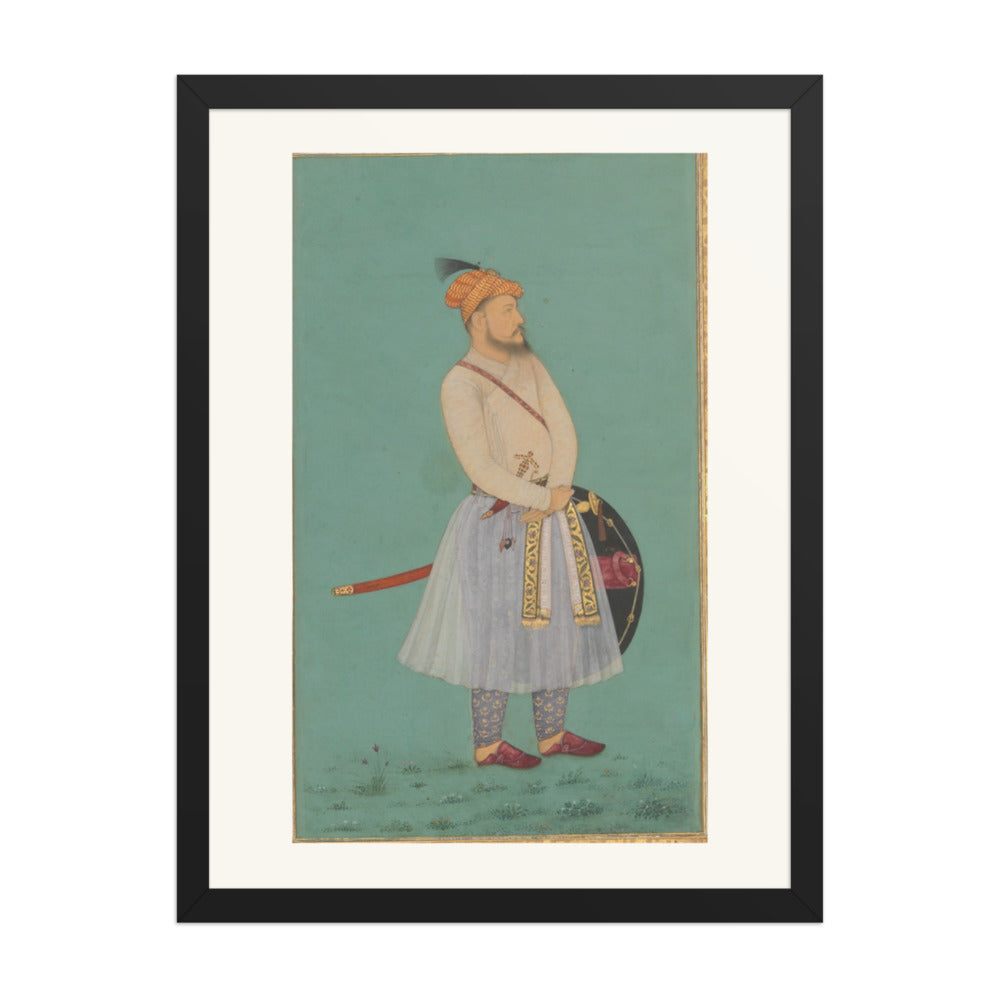 Portrait of Qilich Khan Turani | Restored Mughal Wall Art — view 4