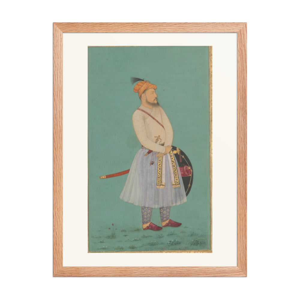 Portrait of Qilich Khan Turani | Restored Mughal Wall Art — view 5