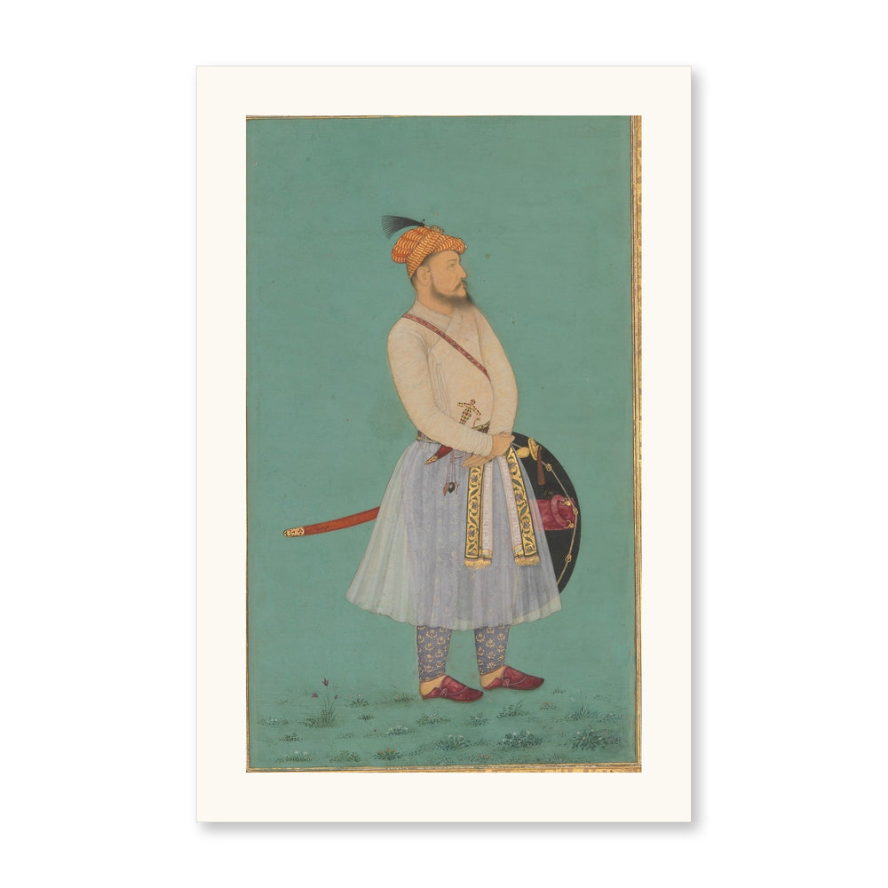 Portrait of Qilich Khan Turani | Restored Mughal Wall Art — view 7