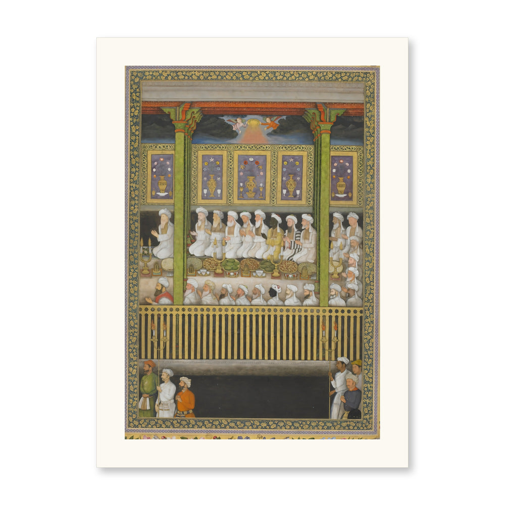 Night Celebration of the Prophet's Birthday — Restored Mughal Wall Art — view 10