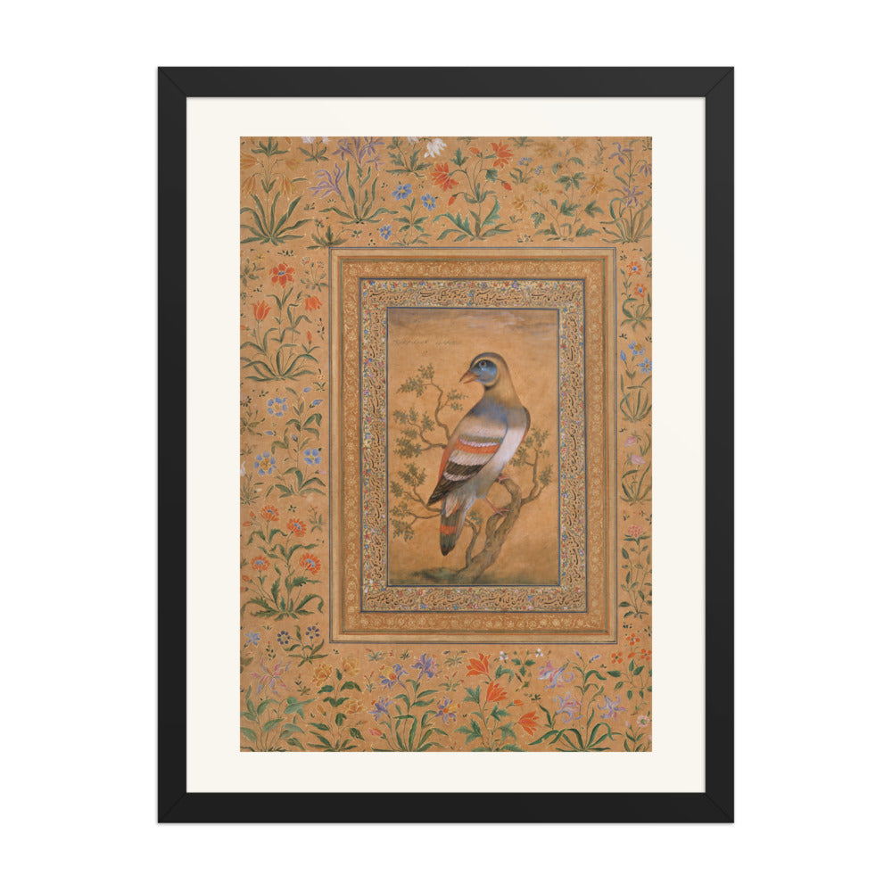 Buqalamun Bird from the Baburnama — Late 16th Century Mughal Album Art — view 1