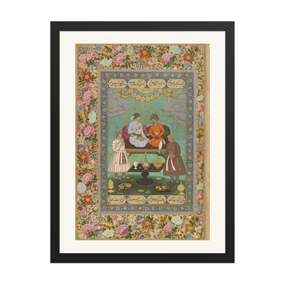 Jahangir Entertains Shah Abbas — Folio from the St. Petersburg Album — view 1