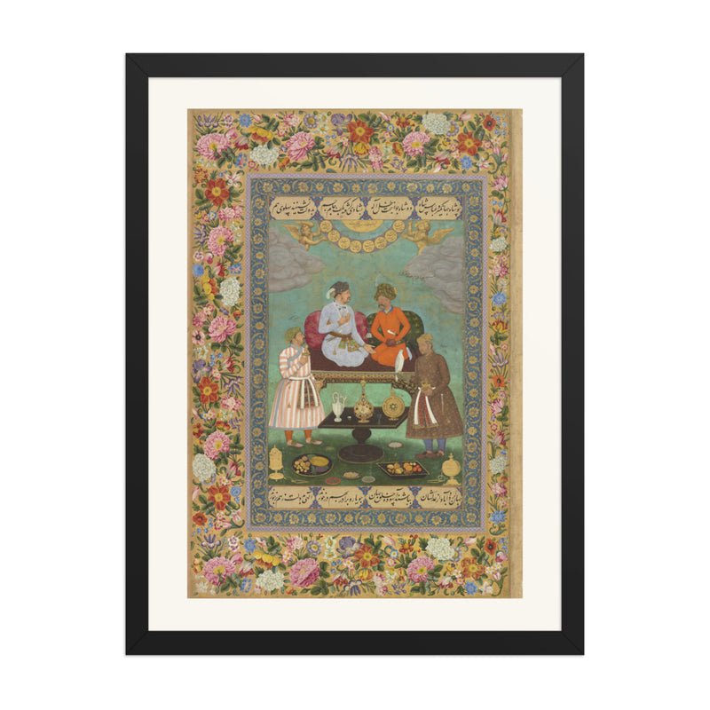 Jahangir Entertains Shah Abbas — Folio from the St. Petersburg Album