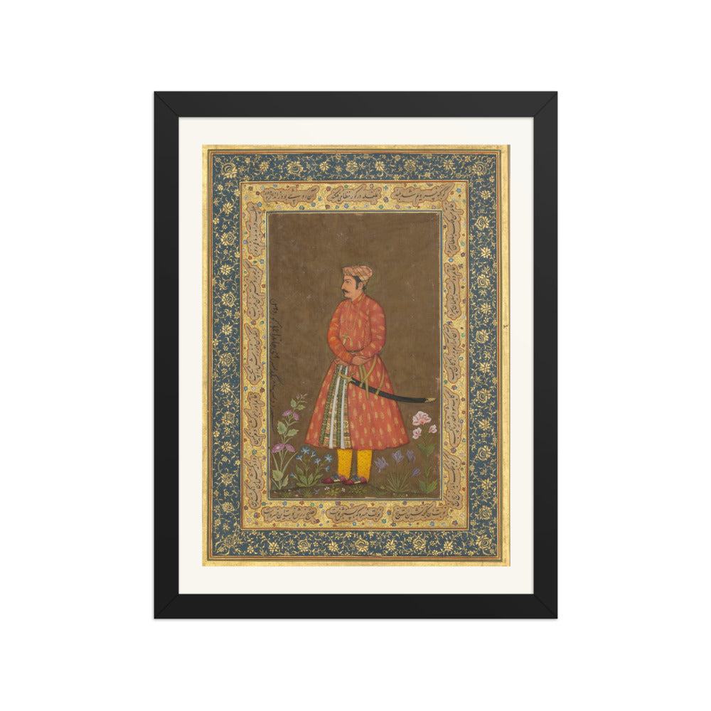 Portrait of Rup Singh — Shah Jahan Album Folio | Restored Mughal Wall Art — view 2