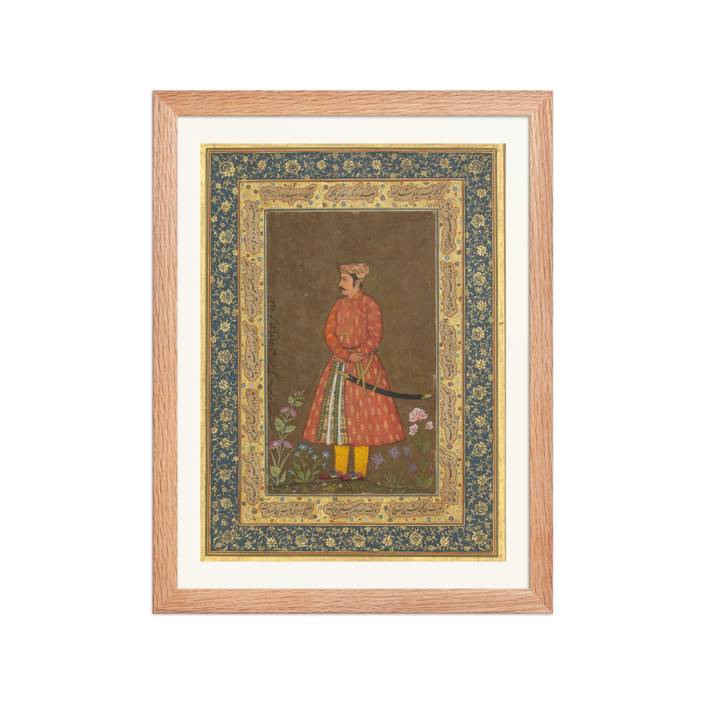 Portrait of Rup Singh — Shah Jahan Album Folio | Restored Mughal Wall Art — view 4