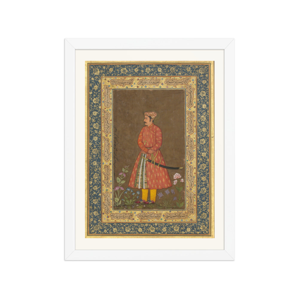 Portrait of Rup Singh — Shah Jahan Album Folio | Restored Mughal Wall Art — view 6