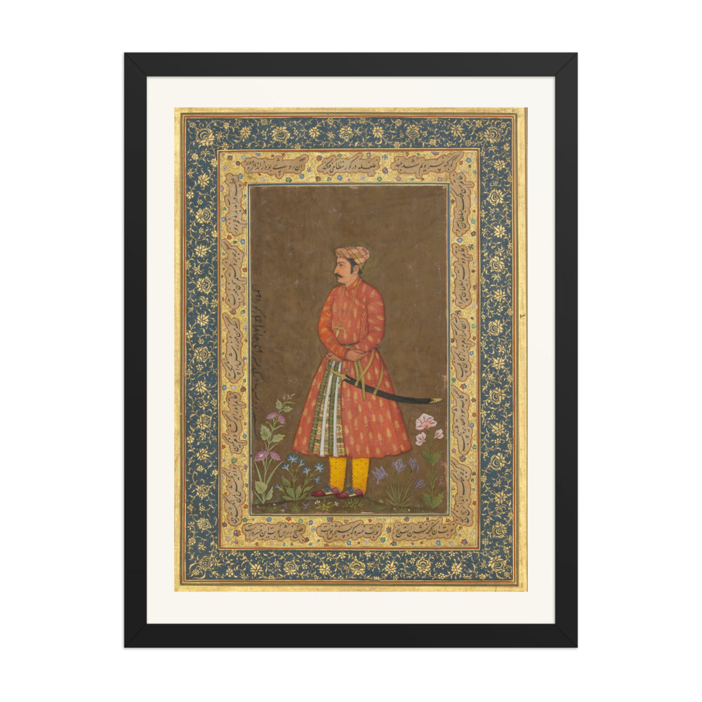 Portrait of Rup Singh — Shah Jahan Album Folio | Restored Mughal Wall Art — view 1