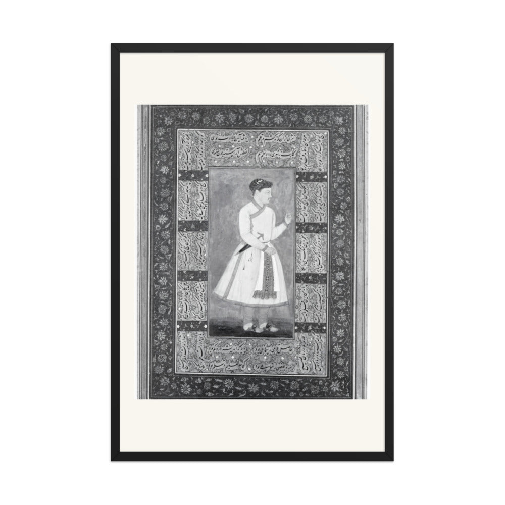 Portrait of Zamana Beg, Mahabat Khan — Shah Jahan Album Folio | Restored Mughal Wall Art — view 8