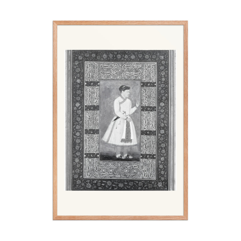 Portrait of Zamana Beg, Mahabat Khan — Shah Jahan Album Folio | Restored Mughal Wall Art — view 9