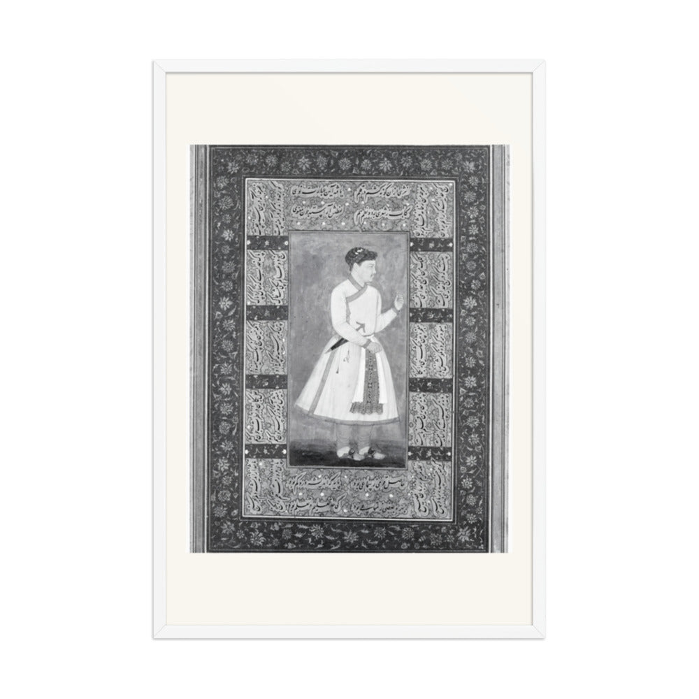 Portrait of Zamana Beg, Mahabat Khan — Shah Jahan Album Folio | Restored Mughal Wall Art — view 10