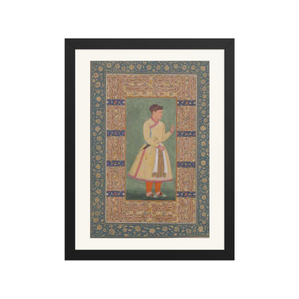 Portrait of Zamana Beg, Mahabat Khan — Shah Jahan Album Folio | Restored Mughal Wall Art — view 2