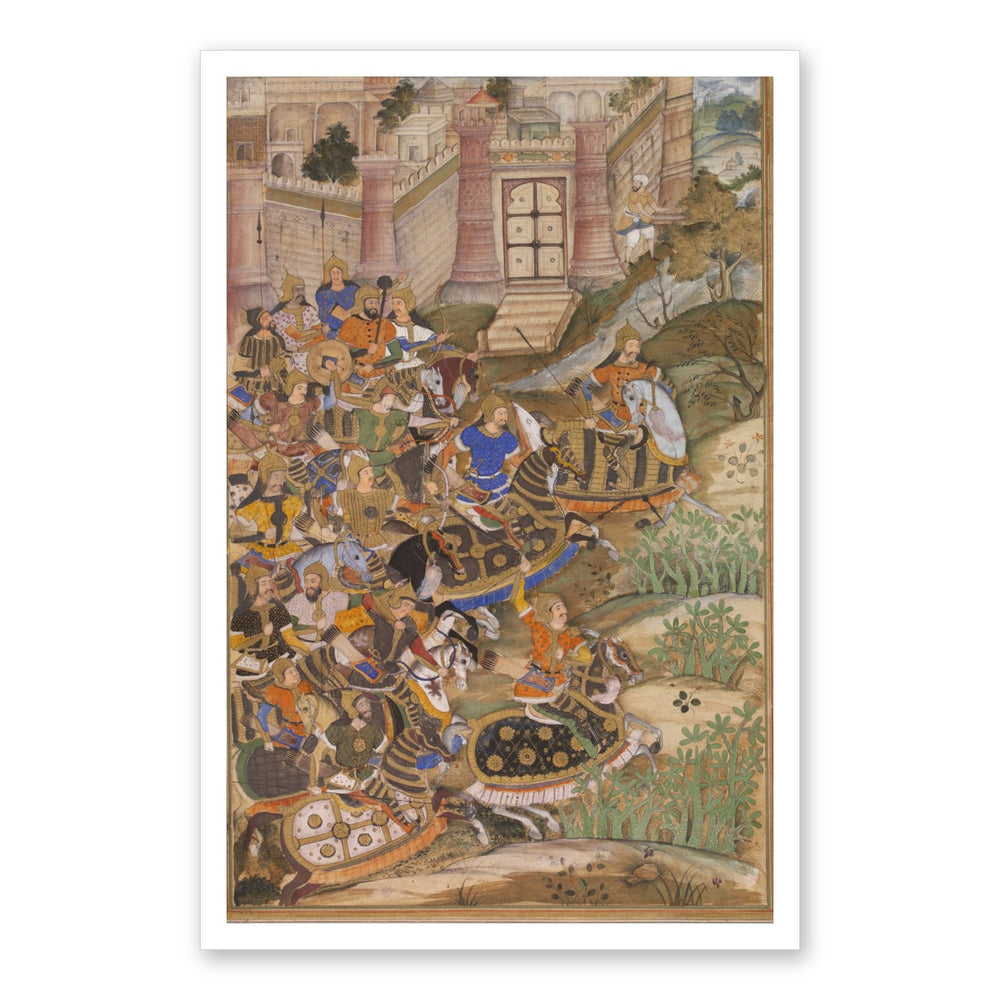 Siege of the Fort — Restored Mughal Wall Art — view 7