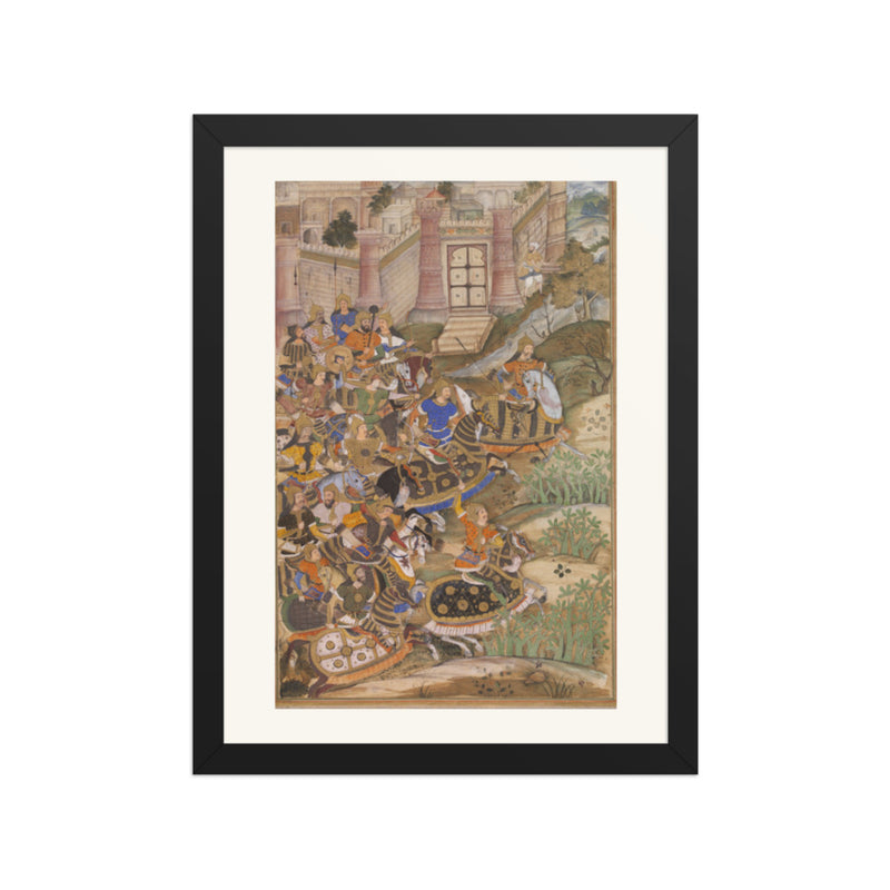 Siege of the Fort — Restored Mughal Wall Art